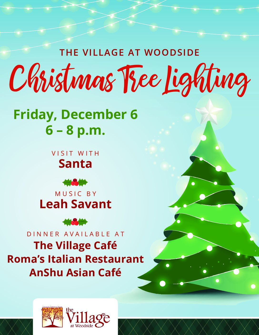 The Village at Woodside Christmas Tree Lighting