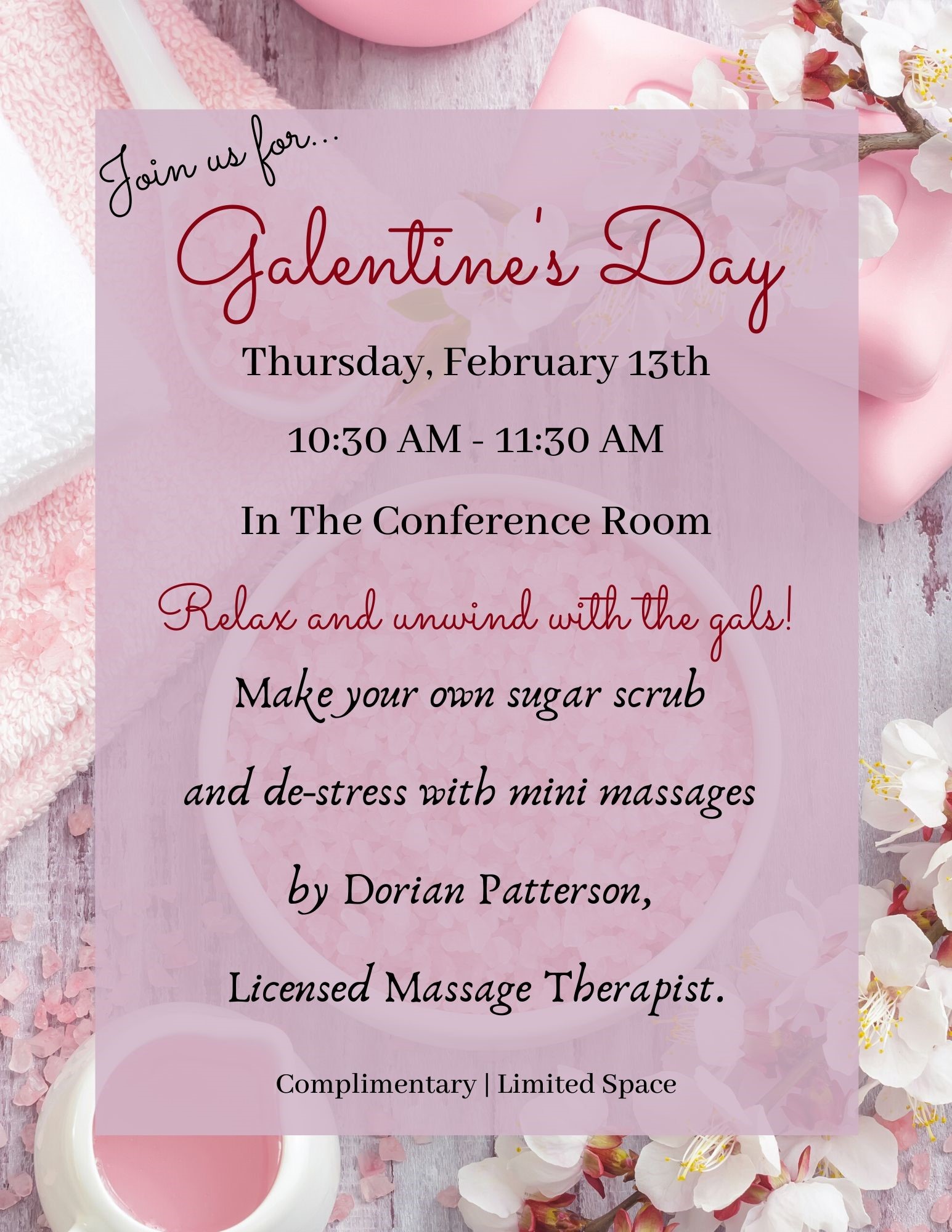 Galentine's Day @ The Reserve Club Conference Room