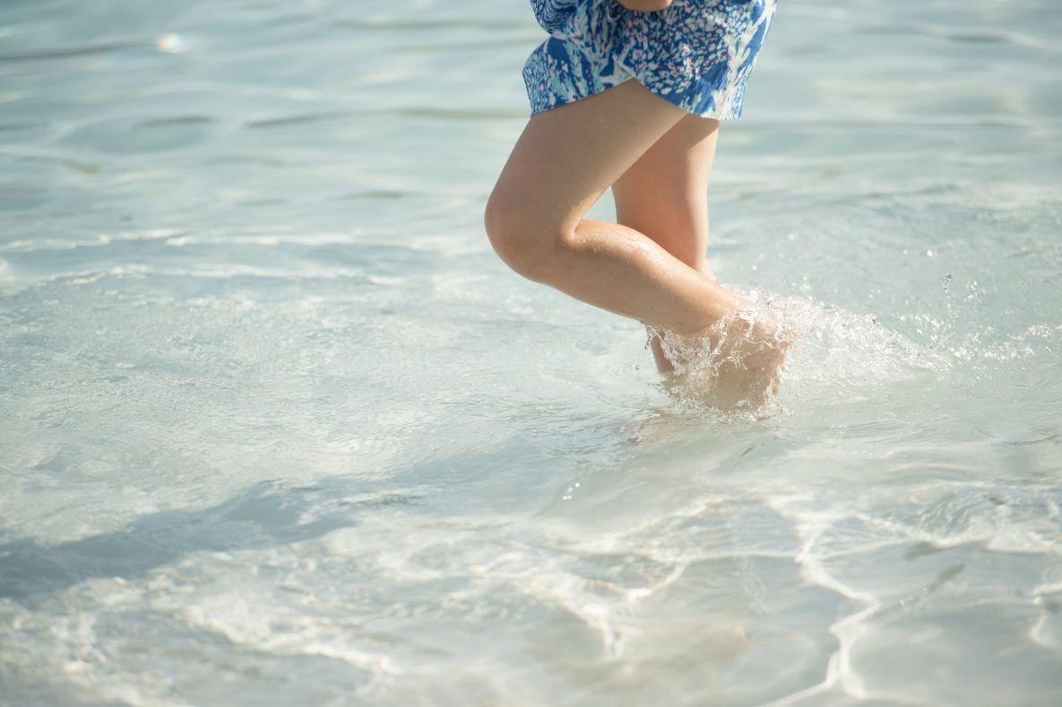 Child swimming