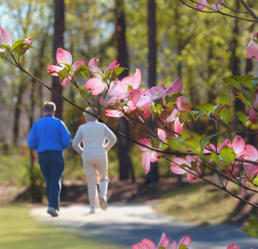 Couple walking