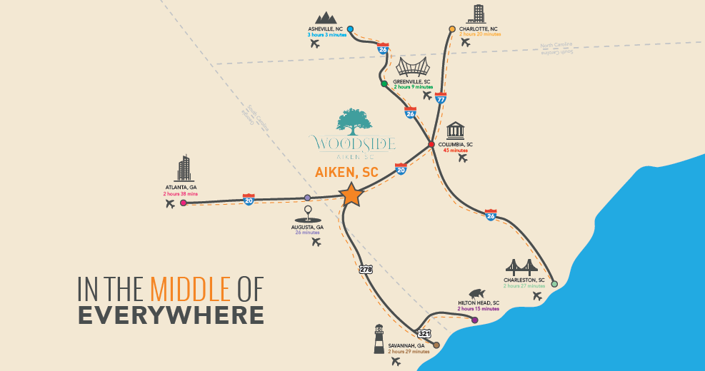 Aiken Location Map