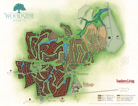Woodside Communities map
